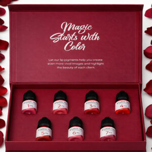 Etalon Mix hybride lippigmentenset met zeven professionele lipkleuren voor permanente make-up