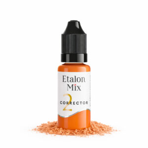 Etalon Mix corrector 2 Orange PMU pigment voor het neutraliseren van blauwe en koele ondertonen in oude permanente make-up