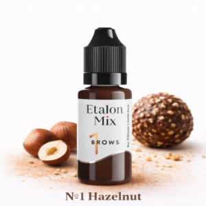 Hazelnut PMU pigment van Etalon Mix voor natuurlijke warme-neutrale bruine wenkbrauwpigmentatie
