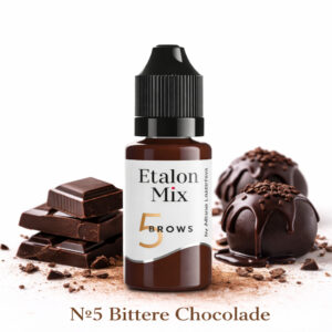 Donker PMU wenkbrauw pigment Bittere Chocolade van Etalon Mix voor professionele permanente make-up behandelingen