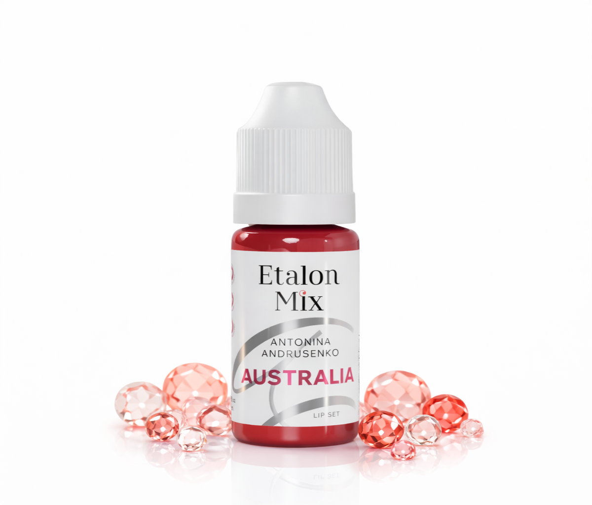 Etalon Mix Australia lip pigment uit de Light Series met transparant second skin genezen resultaat