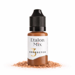 Etalon Mix corrector 3 Terracotta PMU pigment voor het corrigeren van grijze en groenige ondertonen in oude permanente make-up