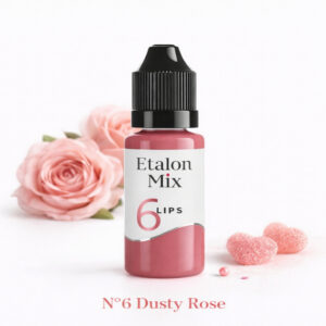 Hybride lip pigment Dusty Rose van Etalon Mix voor lip blush en full lips PMU behandelingen met zacht roze kleurresultaat