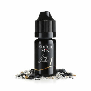 Intens zwart Midnight eyeliner pigment van Etalon Mix voor infralash en klassieke PMU eyeliner