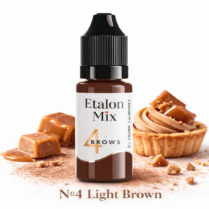 Lichtbruin hybride wenkbrauw pigment Etalon Mix nr 4 voor zachte en natuurlijke PMU resultaten