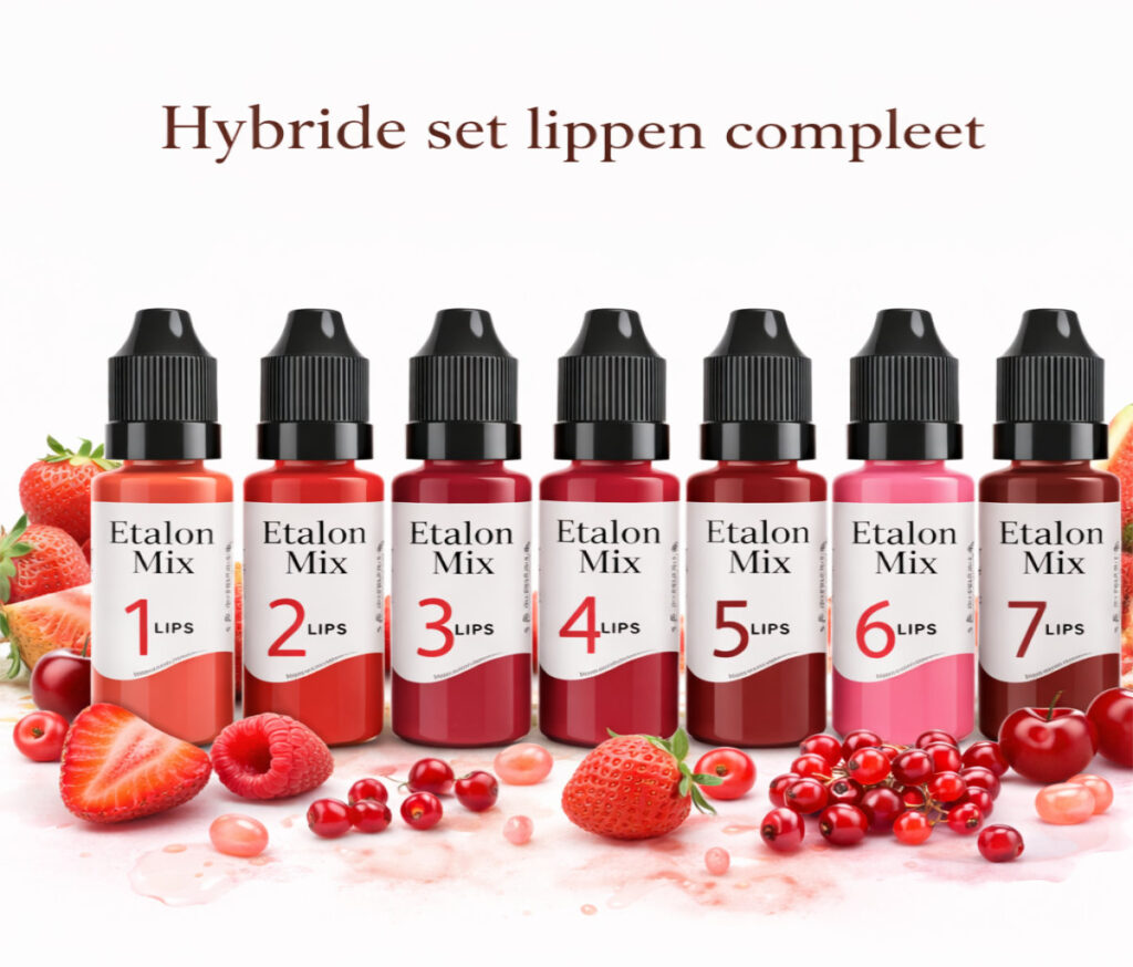 PMU lippen pigmenten Etalon Mix voor lip blush ombre lips en full lips behandeling