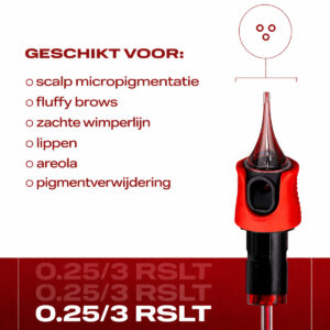 pmu naalden 3rslt 0.25 cartridges voor zachte shading en pigmentplaatsing